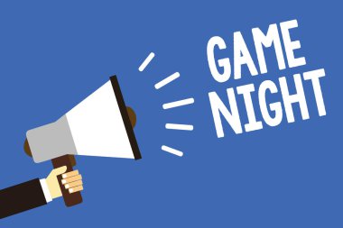 Oyunu gece yazma el yazısı metin. Kavram anlamı olay hangi millet yüksek sesle konuşan megafon hoparlör mavi arka plan iletisi tutan adam seks yapmak amacıyla bir araya