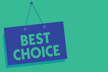 En iyi seçim gösterilen Not yazma. İş fotoğraf seçmek veya iki veya daha fazla olanaklar Blue board duvar mesajı iletişim açık yakın işaret yeşil arka plan arasında karar hareket vitrine