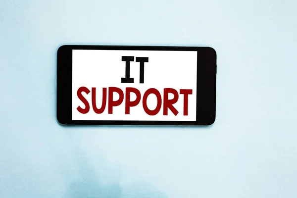 Text Sign Showing Support Conceptual Photo Lending Help Information Technologies — Stock Photo, Image