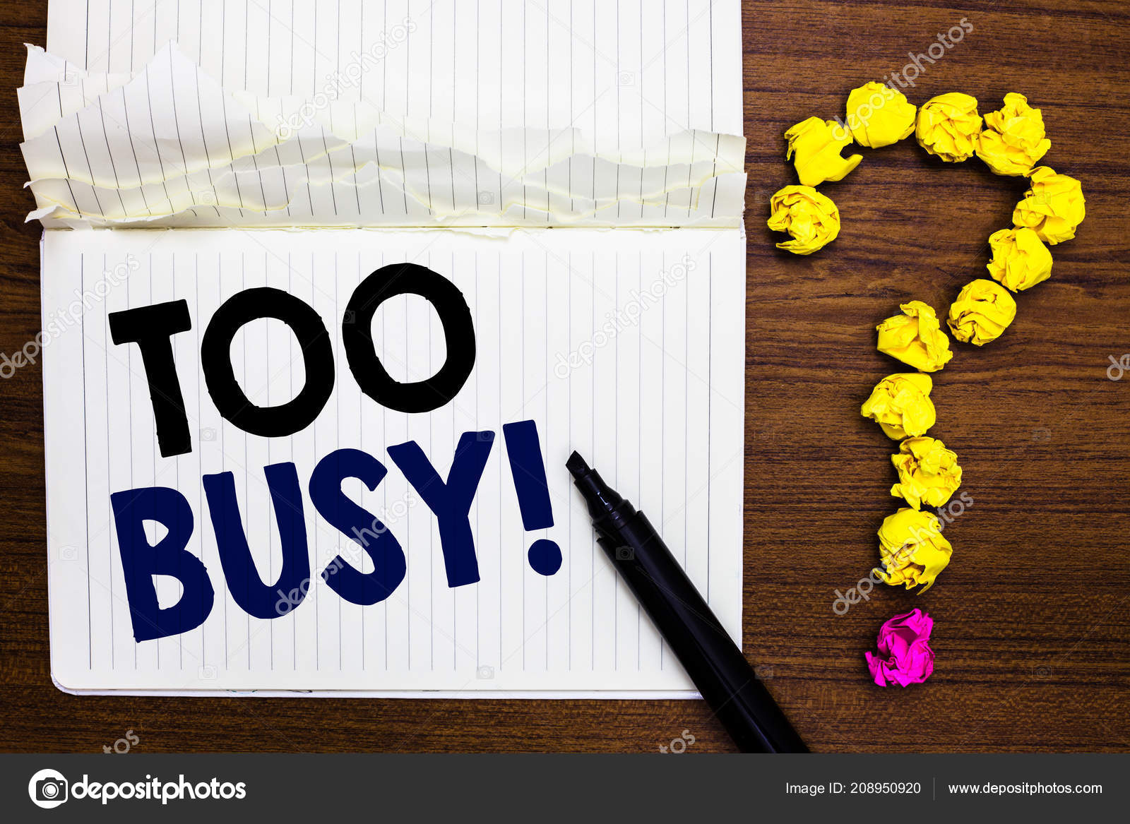 writing note showing too