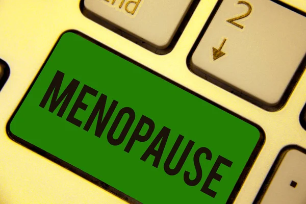 Menopoz Gösterilen Yazma Süre Kalıcı Bırakma Yansıma Belge Âdet Döngüsü — Stok fotoğraf