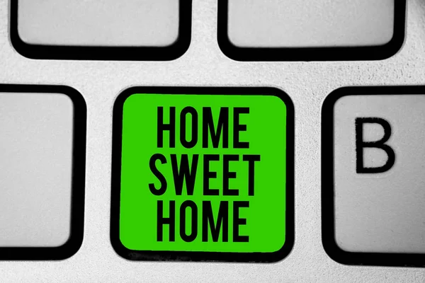 Texto Escritura Palabras Home Sweet Home Concepto Negocio Para House — Foto de Stock