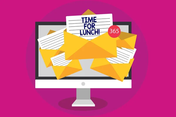 Manuscrito Texto Escrevendo Time Lunch Conceito Significado Momento Para Ter — Fotografia de Stock