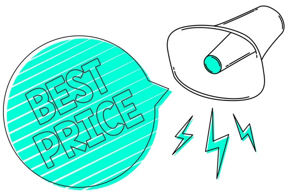 Texte Manuscrit Best Price Concept Signifiant Que Acheteur Vendeur Peut — Photo