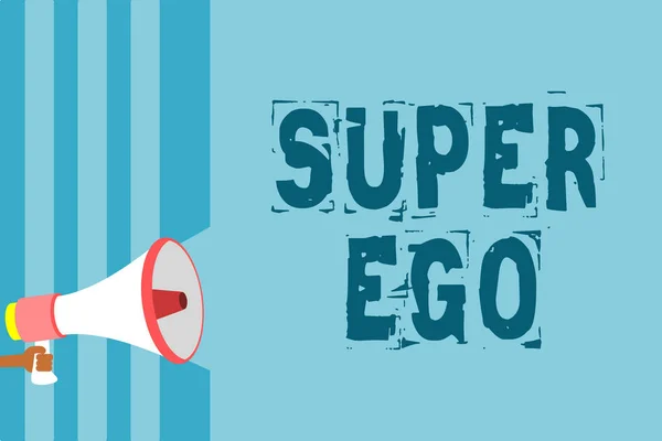 Super Ego Gösterilen Metin Işareti Kavramsal Ben Fotoğraf Veya Onun — Stok fotoğraf
