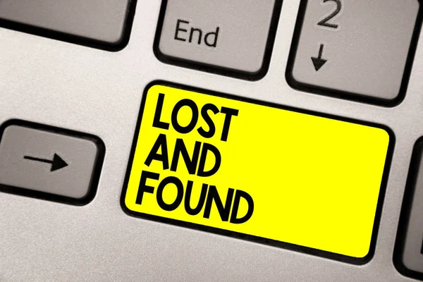 Word Writing Text Lost Found Business Concept Place You Can — Stockfoto