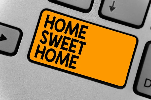 Texto Escritura Palabras Home Sweet Home Concepto Negocio Para House — Foto de Stock