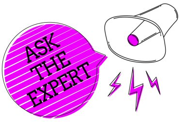 Kavramsal el uzman sormak gösterilen yazma. İş fotoğraf metin istek yardım destek megafon mor konuşma balonu şeritler önemli yüksek sesli mesaj profesyonel tavsiyeler için arıyorsunuz