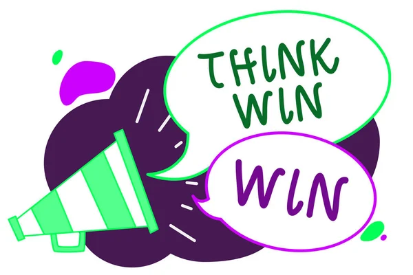 Escrita Mão Conceitual Mostrando Think Win Win Texto Foto Negócios — Fotografia de Stock