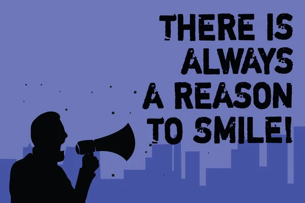 Κείμενο Πινακίδα Που Δείχνει Δεν Είναι Πάντα Ένα Λόγο Χαμόγελο — Φωτογραφία Αρχείου