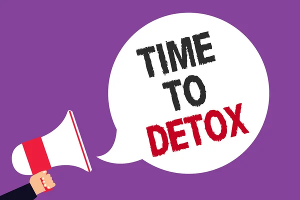 Χειρόγραφο Κείμενο Γράφοντας Χρόνο Detox Έννοια Έννοια Στιγμή Για Την — Φωτογραφία Αρχείου