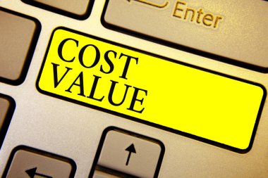 El yazısı metin Maliyet değeri. Tutar o genellikle anlam kavramı satın bir madde için ödenen veya bir kişi klavye sarı anahtar işe niyet oluşturmak yansıma belge bilgisayar