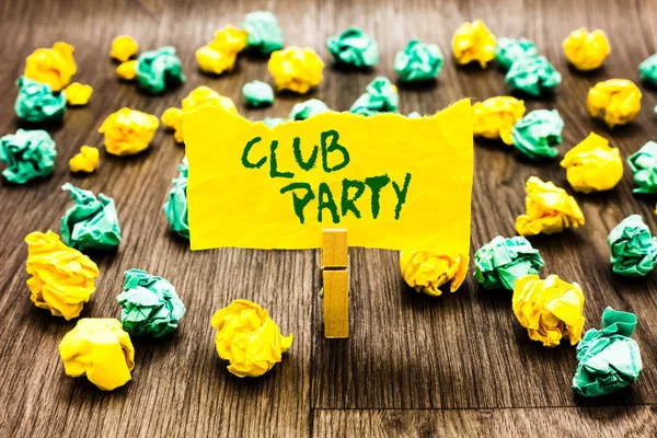 Club Parti Gösterilen Yazma Fotoğraf Vitrine Sosyal Toplantı Resmi Olmayan — Stok fotoğraf