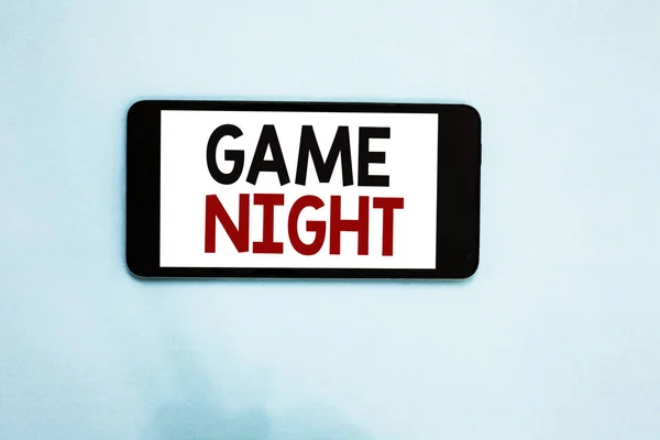 Segno Testo Che Mostra Game Night Evento Fotografico Concettuale Cui — Foto Stock