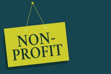 Kar amacı gütmeyen gösterilen Not yazma. Geri karşılığında sarı tahtası duvar iletişim ödemeden ürün ya da hizmet veren iş fotoğraf vitrine aç kapat işareti gri arka plan