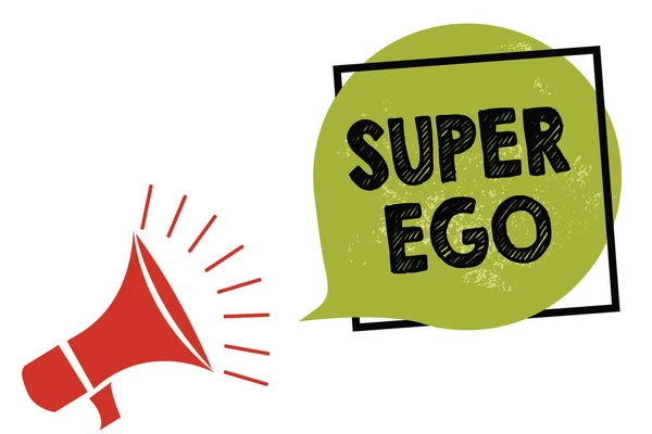 Tekst Teken Weergegeven Super Ego Conceptuele Foto Zelf Van Elke — Stockfoto