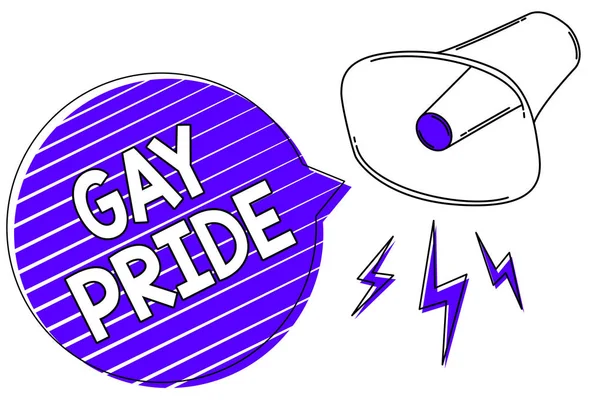Написання Примітка Показ Gay Pride Бізнесі Фото Демонстрації Гідність Idividual — стокове фото