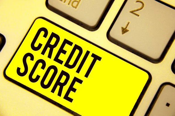 Texto Escritura Palabras Credit Score Concepto Negocio Para Representar Solvencia — Foto de Stock