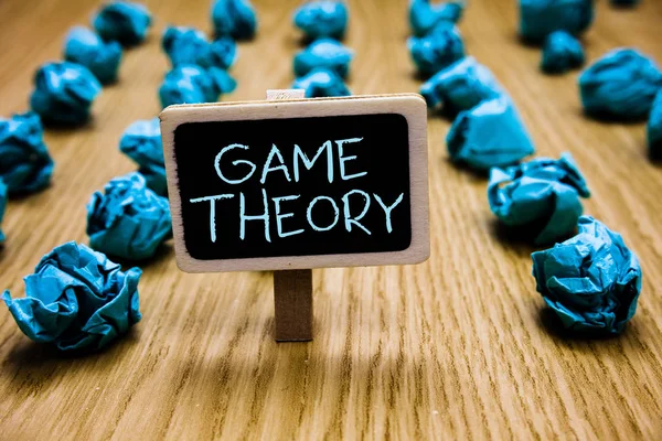 Word Writing Text Game Theory Business Concept Branch Mathematics Concerned — Stock Photo, Image