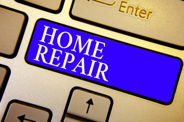 Sinal Texto Mostrando Home Repair Manutenção Conceitual Foto Melhorar Sua — Fotografia de Stock