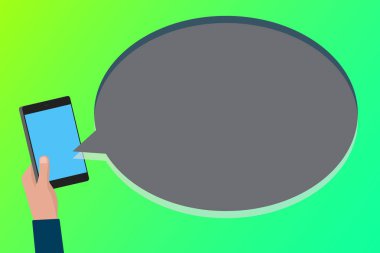 Düz tasarım iş vektör illüstrasyon kavramı. İş reklam Web sitesi ve promosyon afiş için. boş sosyal medya için kendi metin alanı metni kopyalayın. ESP izole şablon sanat