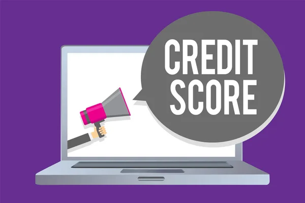 Texto Escritura Palabras Credit Score Concepto Negocio Para Representar Solvencia —  Fotos de Stock