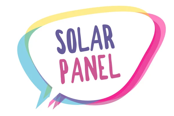 Writing Note Showing Solar Panel Business Photo Showcasing Designed Absorb — Stock Photo, Image