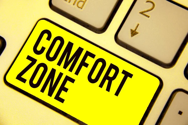 Parola Scrittura Del Testo Comfort Zone Business Concept Una Situazione — Foto Stock