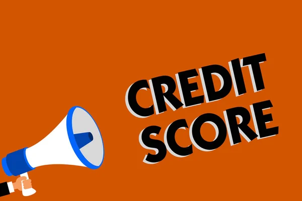 Scrittura Concettuale Mano Che Mostra Credit Score Business Photo Showcase — Foto Stock