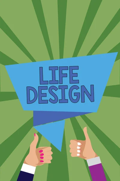 Conceptuele Hand Schrijven Weergegeven Life Design Presentatie Van Zakelijke Foto — Stockfoto