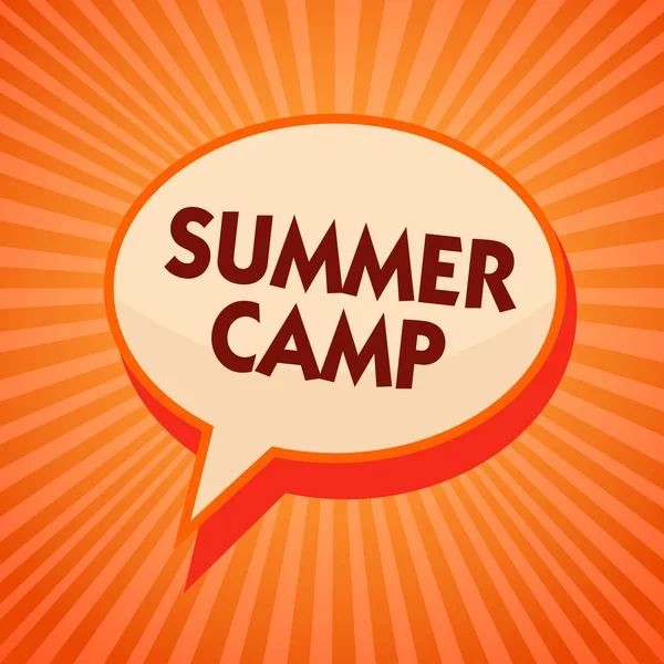 Scrivere Testi Word Summer Camp Concetto Business Programma Supervised Bambini — Foto Stock