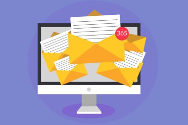 Düz tasarım iş vektör illüstrasyon kavramı. İş reklam Web sitesi ve promosyon afiş için. boş sosyal medya için kendi metin alanı metni kopyalayın. ESP izole şablon sanat.