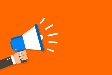 Düz tasarım iş vektör illüstrasyon kavramı. İş reklam Web sitesi ve promosyon afiş için. boş sosyal medya için kendi metin alanı metni kopyalayın. ESP izole şablon sanat.