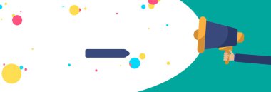 Düz tasarım iş vektör illüstrasyon kavramı. İş reklam Web sitesi ve promosyon afiş için. boş sosyal medya için kendi metin alanı metni kopyalayın. ESP izole şablon sanat.