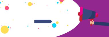 Düz tasarım iş vektör illüstrasyon kavramı. İş reklam Web sitesi ve promosyon afiş için. boş sosyal medya için kendi metin alanı metni kopyalayın. ESP izole şablon sanat.