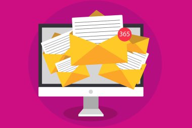 Düz tasarım iş vektör illüstrasyon kavramı. İş reklam Web sitesi ve promosyon afiş için. boş sosyal medya için kendi metin alanı metni kopyalayın. ESP izole şablon sanat.