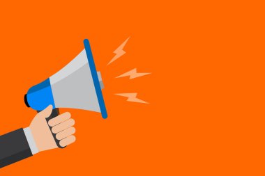 Düz tasarım iş vektör illüstrasyon kavramı. İş reklam Web sitesi ve promosyon afiş için. boş sosyal medya için kendi metin alanı metni kopyalayın. ESP izole şablon sanat.