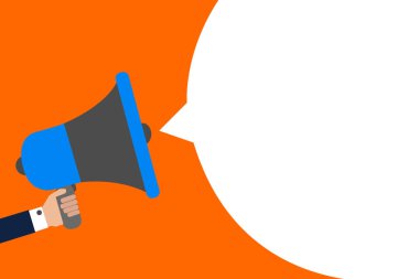 Düz tasarım iş vektör illüstrasyon kavramı. İş reklam Web sitesi ve promosyon afiş için. boş sosyal medya için kendi metin alanı metni kopyalayın. ESP izole şablon sanat.