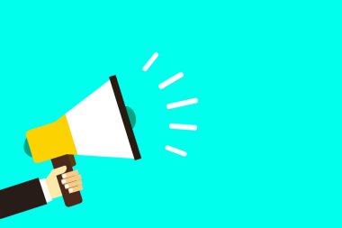 Düz tasarım iş vektör illüstrasyon kavramı. İş reklam Web sitesi ve promosyon afiş için. boş sosyal medya için kendi metin alanı metni kopyalayın. ESP izole şablon sanat.