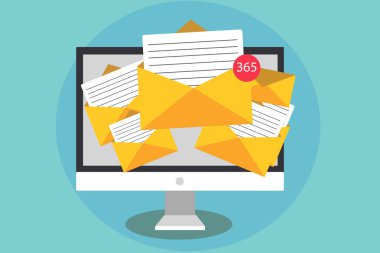 Düz tasarım iş vektör illüstrasyon kavramı. İş reklam Web sitesi ve promosyon afiş için. boş sosyal medya için kendi metin alanı metni kopyalayın. ESP izole şablon sanat.