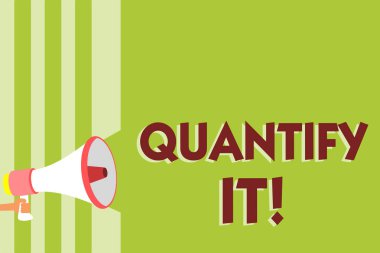 Ölçü vitrine ölçmek onu iş fotoğraf boyutunu veya miktarı bir şey ve rakamlarla ifade gösterilen Not yazma önemli mesajı yüksek sesle konuşan megafon hoparlör yeşil çizgili.