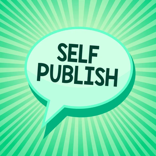 Tekst pisma Self Publish. Koncepcję co oznacza opublikowanej pracy niezależnie i na własny koszt Indie autora Green mowy Bańka wiadomość przypomnienia promienie cień ważne zamiar:. — Zdjęcie stockowe