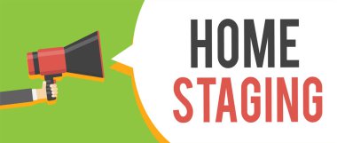 Ana sayfa hazırlama yazma el yazısı metin. Adam pazarında Satılık özel bir mülke hazırlama hareket anlam kavramı megafon hoparlör konuşma balonu mesajı yüksek sesle konuşan holding.