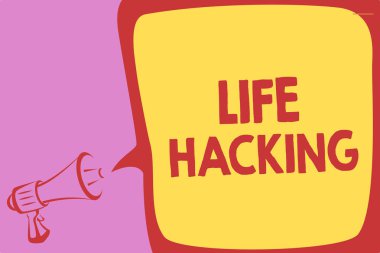 Hayat kesmek yazma el yazısı metin. Yerine getirmeye basit ve akıllı teknikleri anlam kavramı kolayca hoparlör konuşma balonu önemli mesajı yüksek sesle konuşan megafon görev.