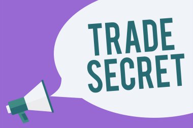 Ticari sır gösterilen Not yazma. Gizli yüksek sesle konuşan bir ileti hakkında bilgi ürün fikri mülkiyet megafon hoparlör konuşma balonu önemli vitrine iş fotoğraf.