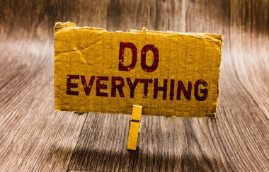 Kavramsal el yazma her şeyi yapmak gösteriyor. İş fotoğraf metin Jack tüm esnaf öz saygısı benlik gururu Hayır sınırları kağıt notları anımsatıcıları soru işareti önemli cevap soran.