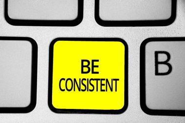 Tutarlı olmak yazma el yazısı metin. Tek tip kalıcı firma değiştirilemez bile Unchanging Rapport klavye sarı anahtar niyeti anlam kavramı yansıma belge bilgisayar oluşturmak.