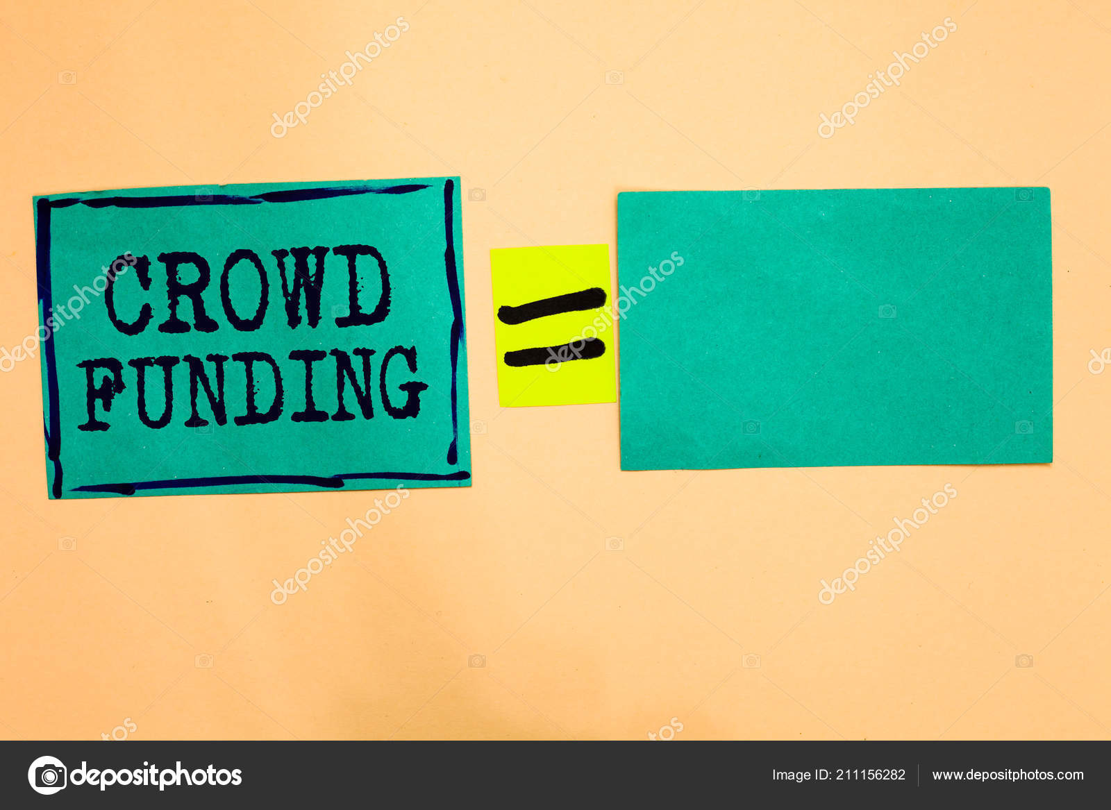 Handwriting Text Crowd Funding Concept Meaning Fundraising