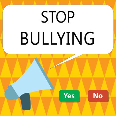 Kavramsal el yazısı zorbalığı durdurduğunu gösteriyor. Bu Saldırgan Kabul Edilemez Davranışı Gösterme ve Mücadele Etme