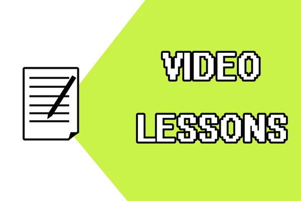 Handwriting text writing Video Lessons. Concept meaning Online Education material for a topic Viewing and learning